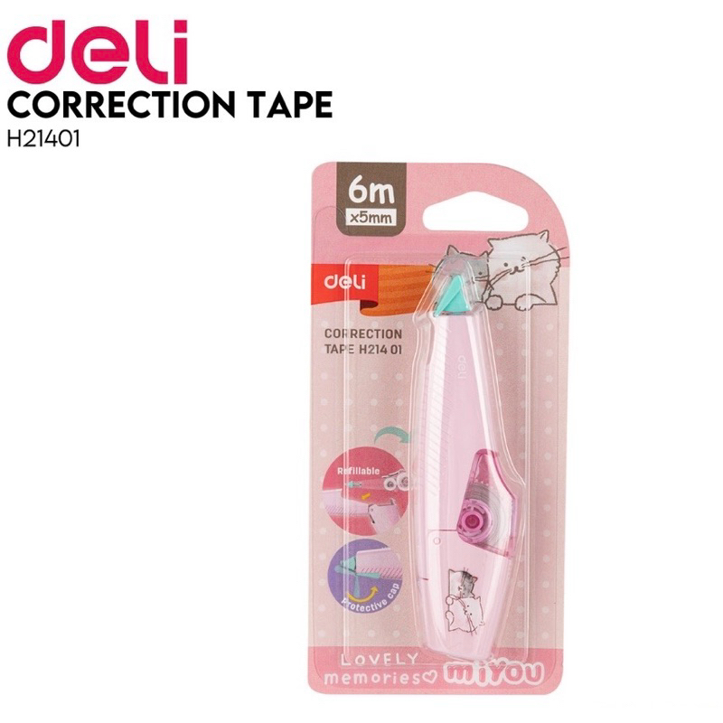 

Tip-ex Kertas DELI H214-01 / Correction Tape 6mx5mm (1 pcs)