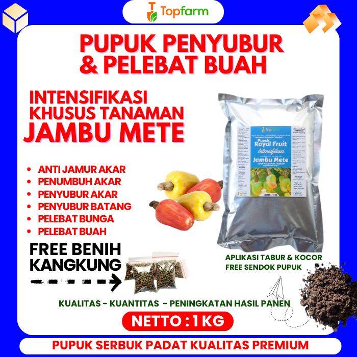 Pupuk Booster Buah Jambu Mete Terbaik / Pupuk Jambu Mete / Pupuk Buah Jambu Mete / Pupuk Npk Pelebat