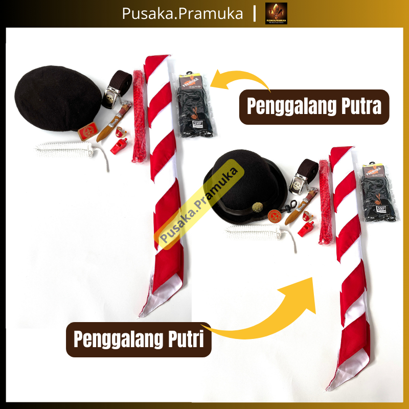Perlengkapan Atribut Pramuka Lengkap Untuk SD, SMP, SMA / Atribut Pramuka Siaga, Penggalang, Penegak