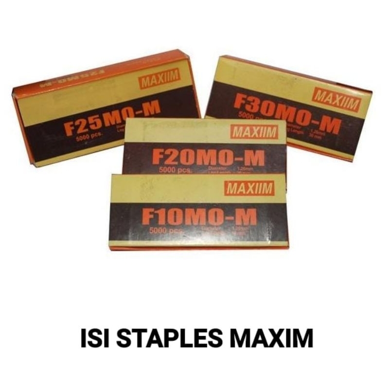 

MAXIM Isi Tembakan Staples | Paku Staples 1006 1008 F10 F15 F20 F25 F30