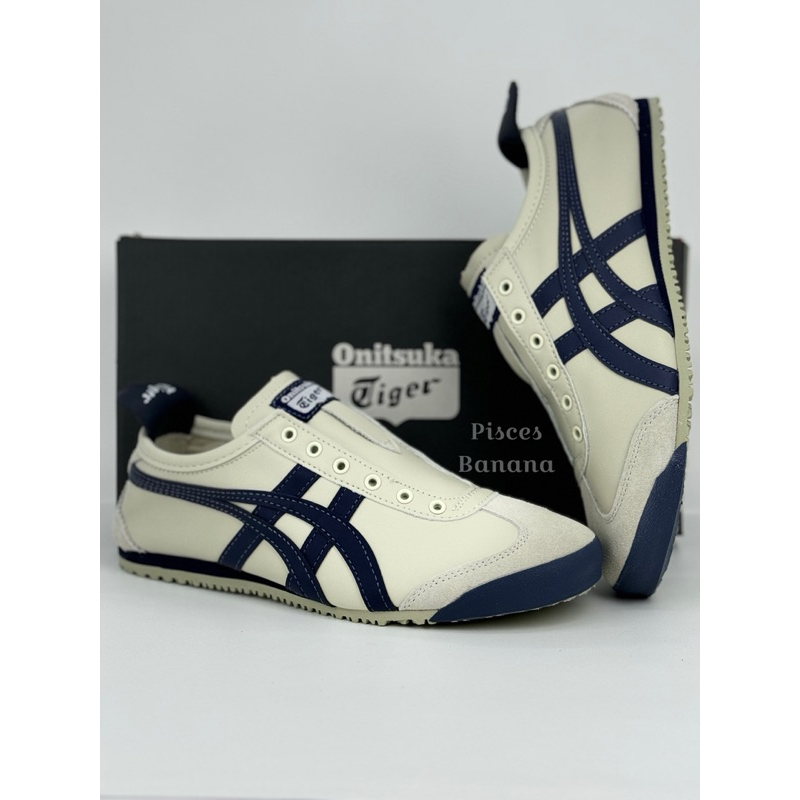 Sepatu ONITSUKA Slip On Leather Indiana Ink