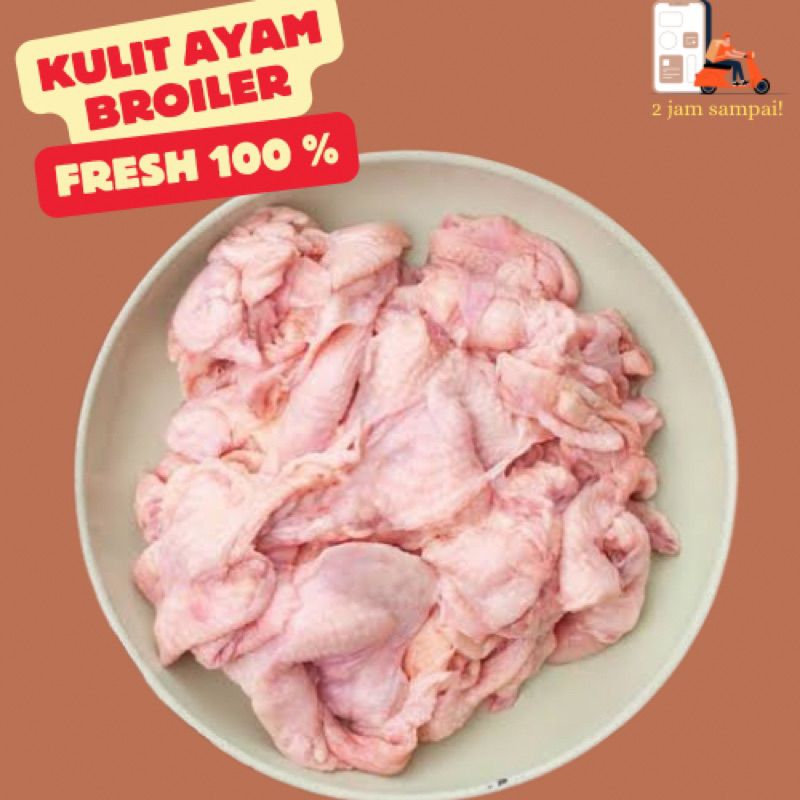 

Kulit Ayam Broiler Fresh 250 gram KIRIM INSTAN BANDUNG