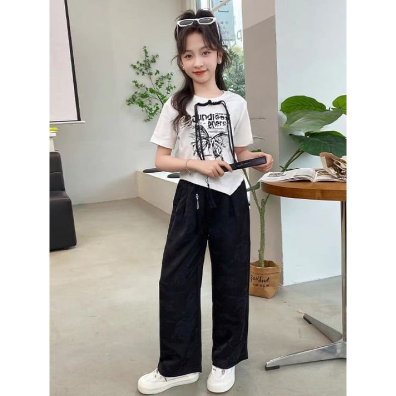 Setelan Baju Anak Alena Kaos Jeans