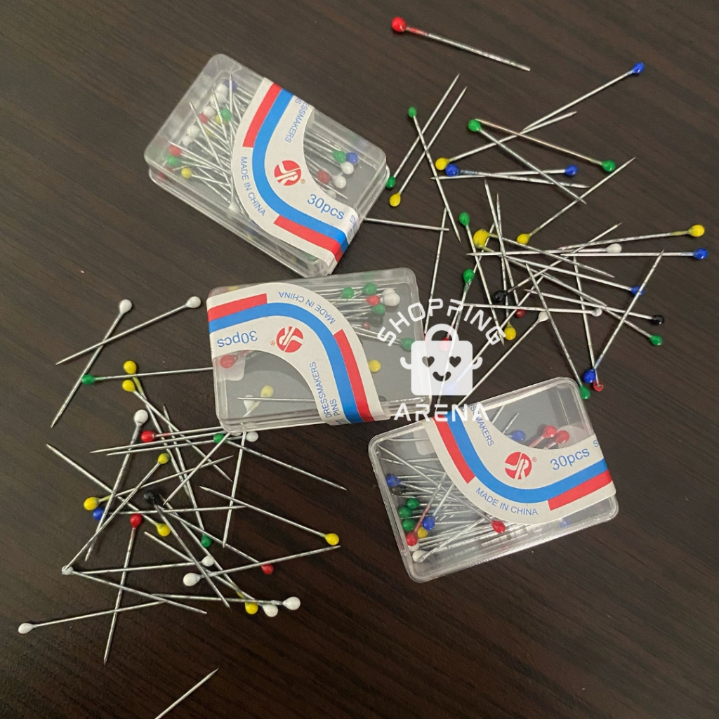 Jarum Pentul Mini Warna Warni Aksesoris Untuk Hijab Kerudung Jilbab Mukena Niqab Cadar Kain Alat Jah