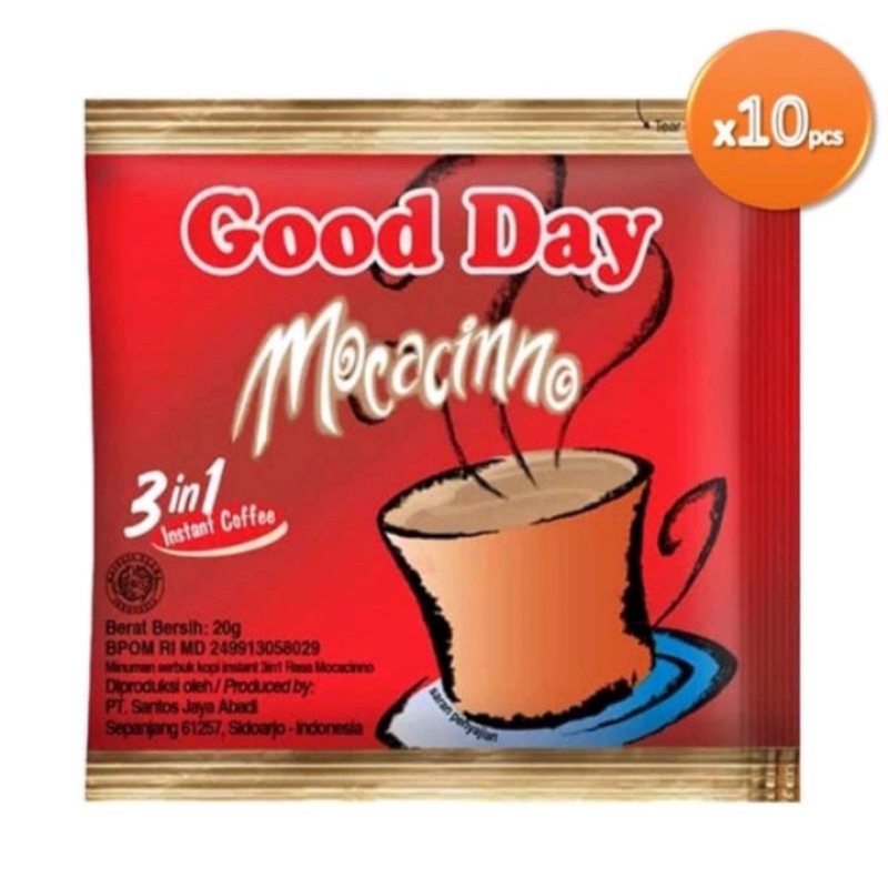 

KOPI GOODAY MOCACINNO KOPI INSTAN ISI 10 SACHET