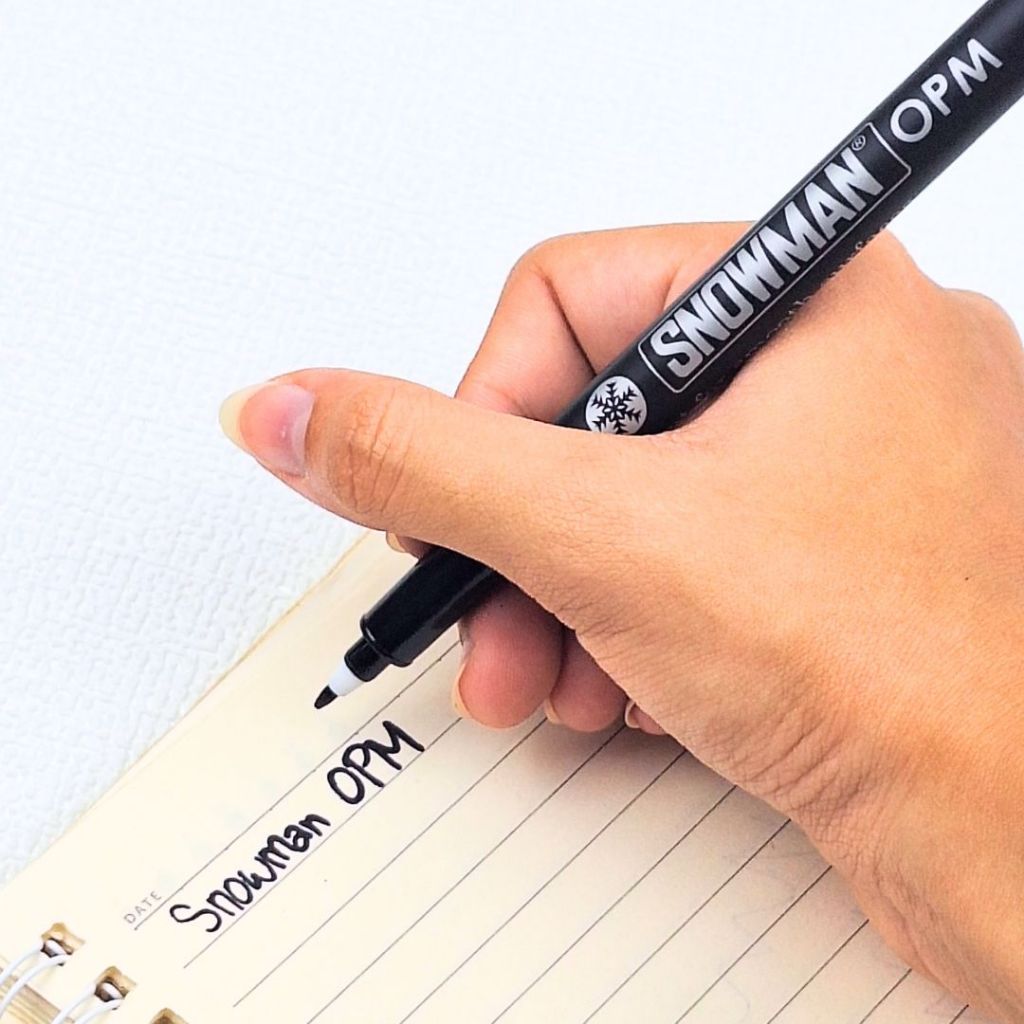 

Snowman Permanen Medium Nib(OPM) Spidol Permanen Snowman Mata Sedang