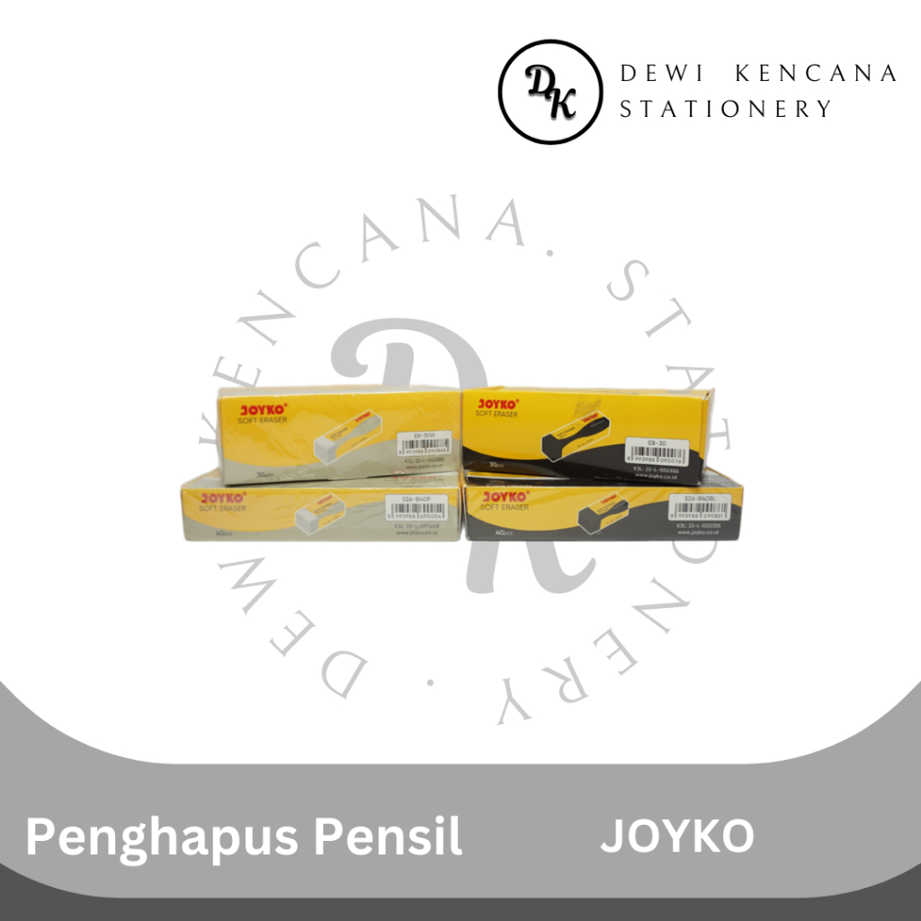 

Arm Penghapus Pensil JOYKO Soft Eraser 1 Pak [Box]