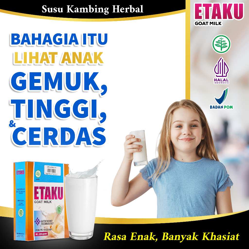 

Walatra Etaku Goat Milk Asli Original Susu Peninggi Badan Alami Anak & Dewasa Penambah Nafsu Makan