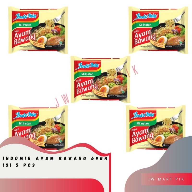 

Indomie Ayam Bawang 69gr Isi 5 Pcs