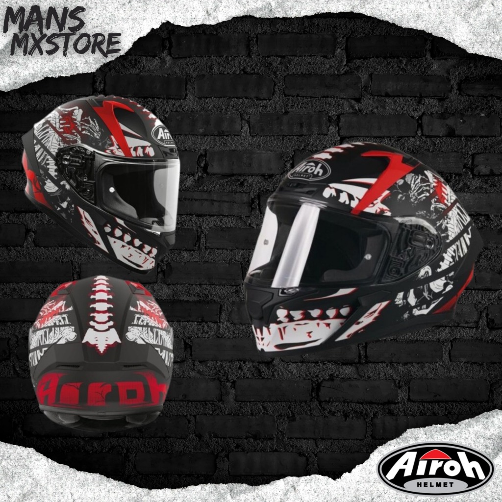 HELM AIROH VALOR RIBS MATT HELMET FULL FACE AIROH ORIGINAL