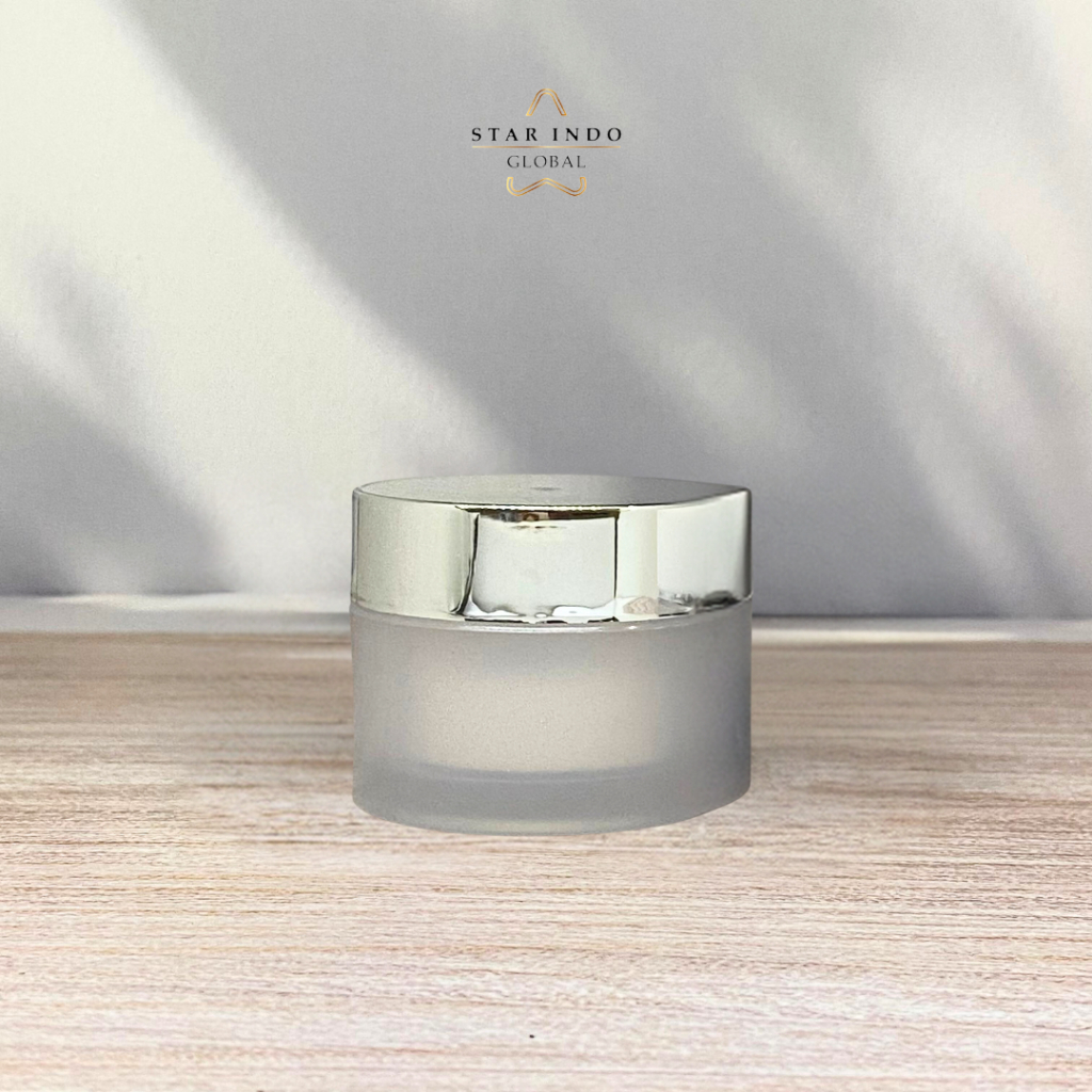 DIVA Kemasan Pot Jar Skincare Pot 15gram Jar Freeze Frosted Tutup SILVER 15gram GROSIR/ECER Jar Refi