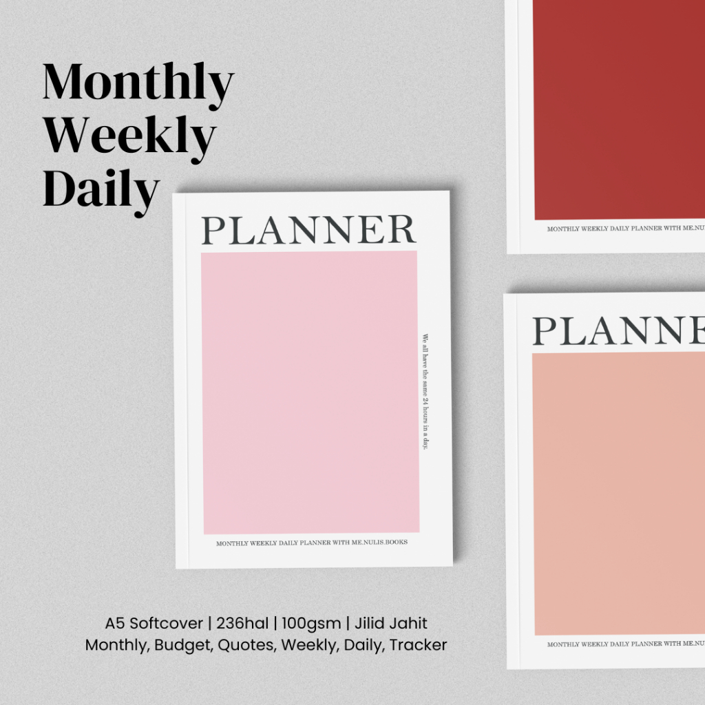 

New Update! MONTHLY WEEKLY DAILY PLANNER - UNDATED AGENDA - BUJO - Bullet Journal