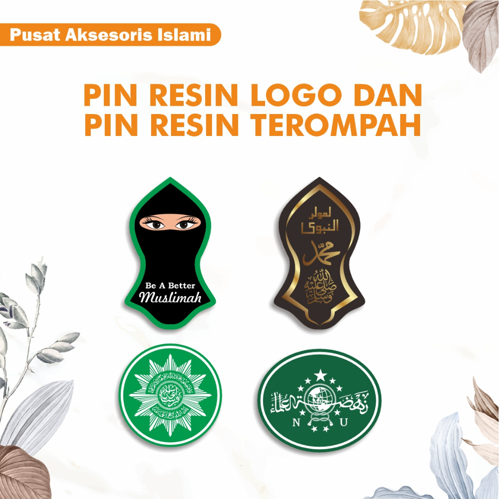 PIN RESIN TEROMPAH Pin Bros Aksesoris Souvenir  LOGO