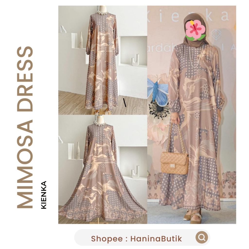 (𝗦𝗜𝗔𝗣 𝗞𝗜𝗥𝗜𝗠) DEFFECT SALE - MIMOSA DRESS SIZE XL by KIENKA | SIGNATURE DRESS RAYA SERIES KIENKA