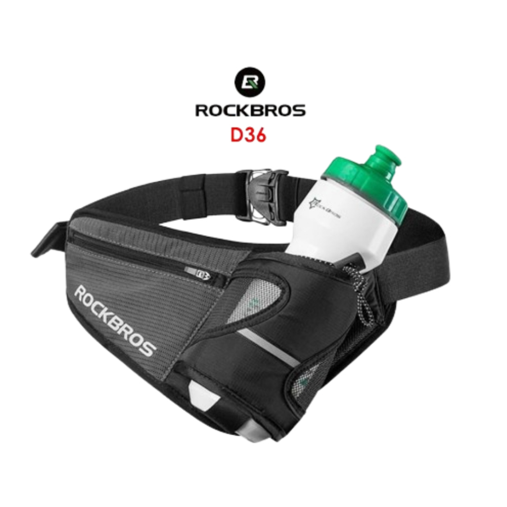 Rockbros D36 Tas Pinggang Botol Lari Sepeda Sports Waist Water Bag