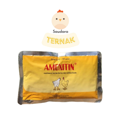 Amoxitin 100 gram Obat Korisa Snot Pilek Ayam Medion