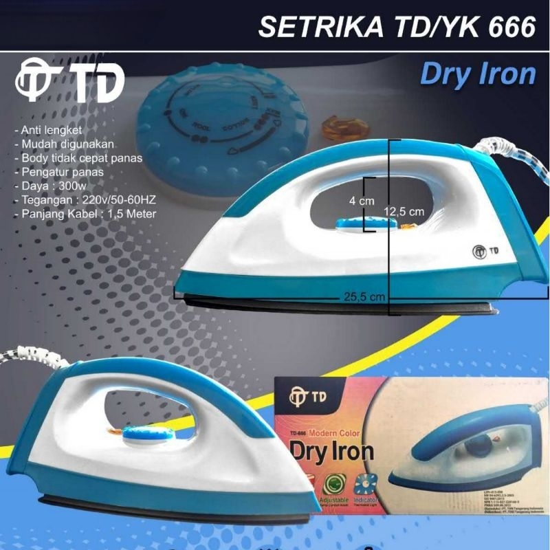 TD/YAMAKAWA Setrika Listrik / Dry Iron 666
