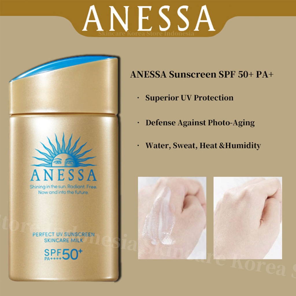 Anessa - Perfect UV Sunscreen Skin Care Milk SPF 50+ PA++++ 60ml - Sunscreen Kulit Normal / Berminya