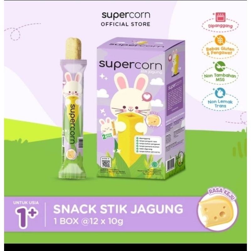 

Supercorn Stick Jagung Rasa Keju 10gr exp desember 2024 murah