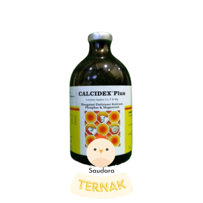 Calcidex Plus 100 ml Obat Injeksi Sapi Lumpuh Kambing Kuda Sanbe