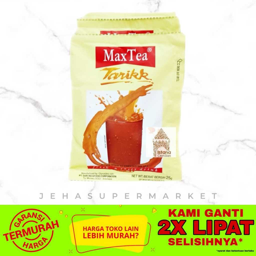 

⭐ TEH TARIK ⭐ MaxTea / Max Tea Tarikk - 1renteng isi 10pcs