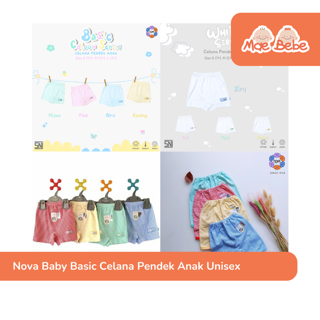 Nova Baby Basic Series Celana Pendek Anak Unisex