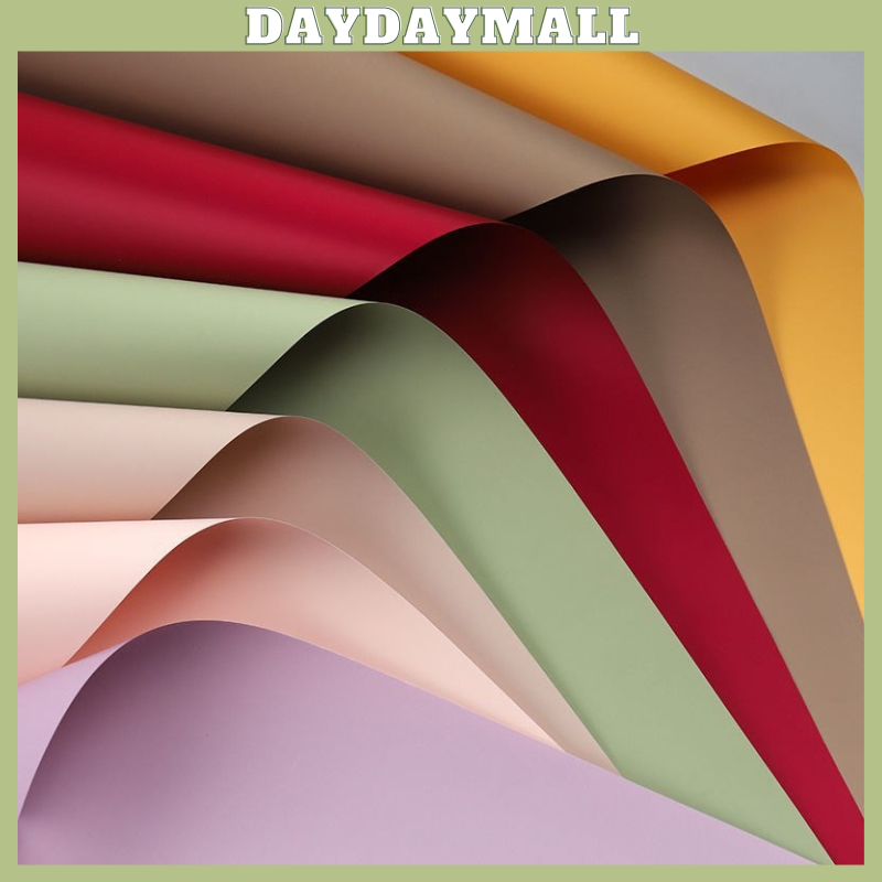 

20 LEMBAR Kertas Buket Full Color Polos Cellophane Wrapping Paper Kertas Bunga Cellophane 6089