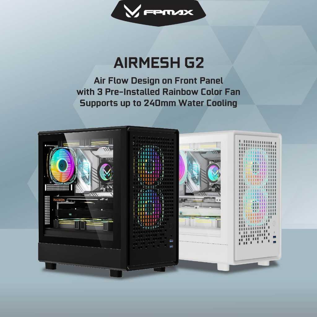 Casing FpMax Airmesh G2 - MicroATX Gaming Case Airmesh G2 FPMAX