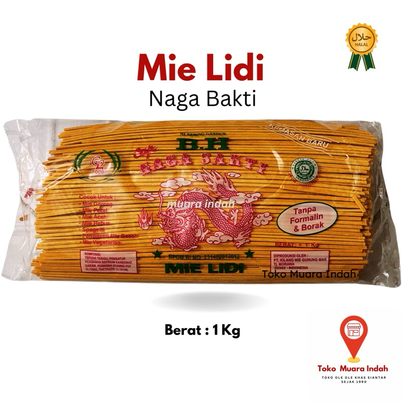 

Mie Lidi / Mie Gomak Cap Naga Sakti 1 Kg