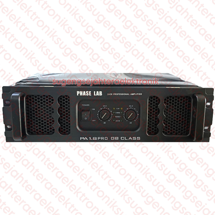 Power Amplifier Phaselab / Phase Lab PA 1.8 PRO - 2 channel GB CLASS (HARGA SUDAH TERMASUK PACKING P