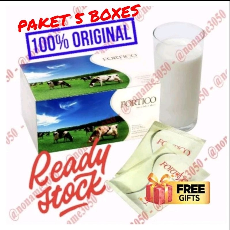 

PAKET 5 BOX Susu FORTICO (5box x 20 sachet)