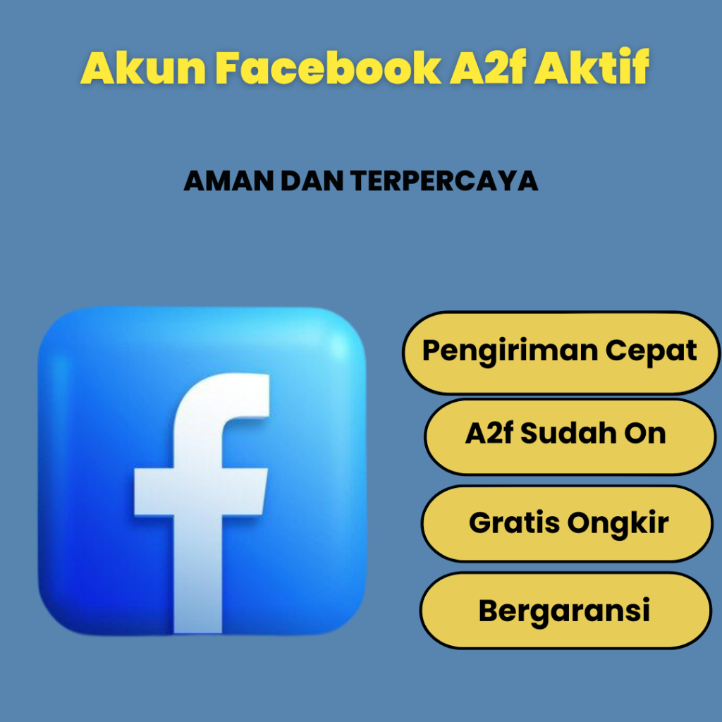 Jual akun Facebook real | Facebook polos | facebook a2f on | Facebook ads | aman dan bergaransi