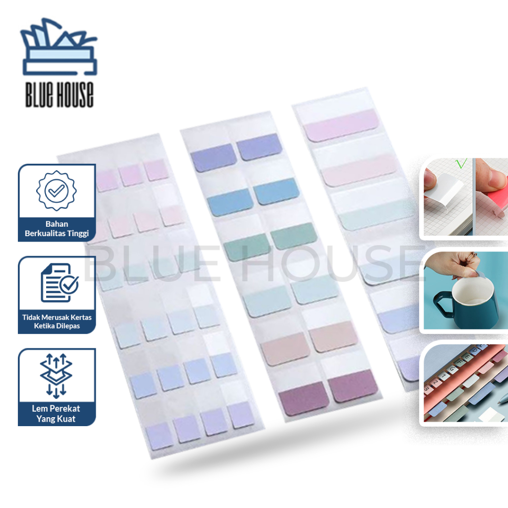 

Tab Pembatas Halaman Buku Kertas ATK Index Warna Pastel