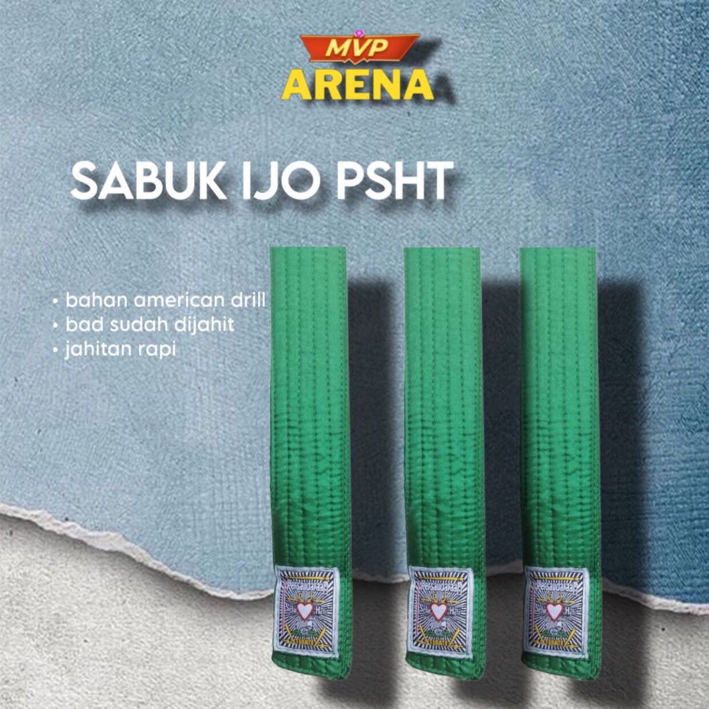 sabuk psht siswa hijau  sabuk tingkatan psht siswa hijau