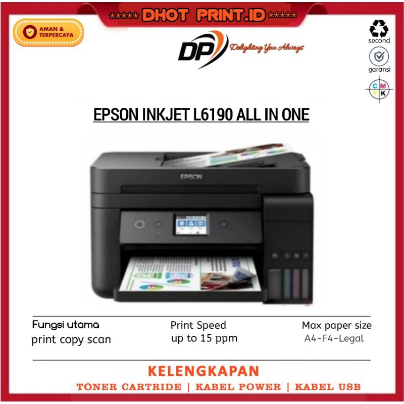 printer epson inkjet L6190 multifungsi