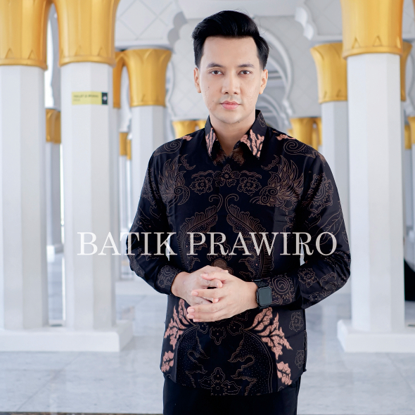 MAHKOTA Kemeja Batik Pria Lengan Panjang Premium Full Furing  Jumbo Premium Quality Grosir / Baju Ba