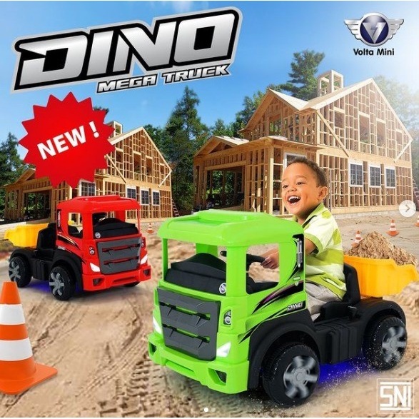 Mainan Truk Pasir Anak Maenan Mobil Aki Truck MegaTruck Volta 5032