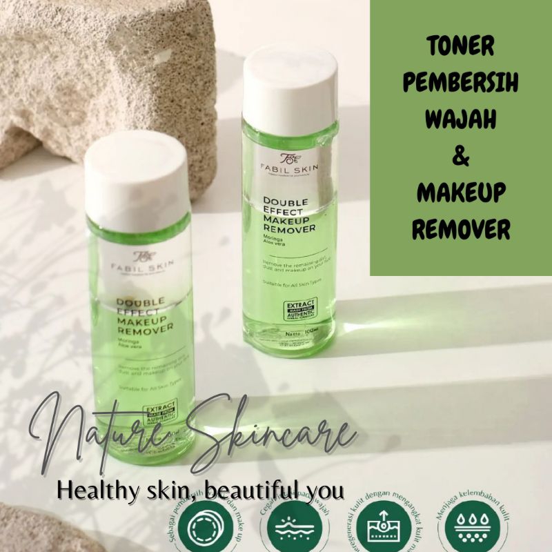 FABIL NATURAL Skincare Penyegar Pembersih Makeup Wajah Semua Kulit 100ml