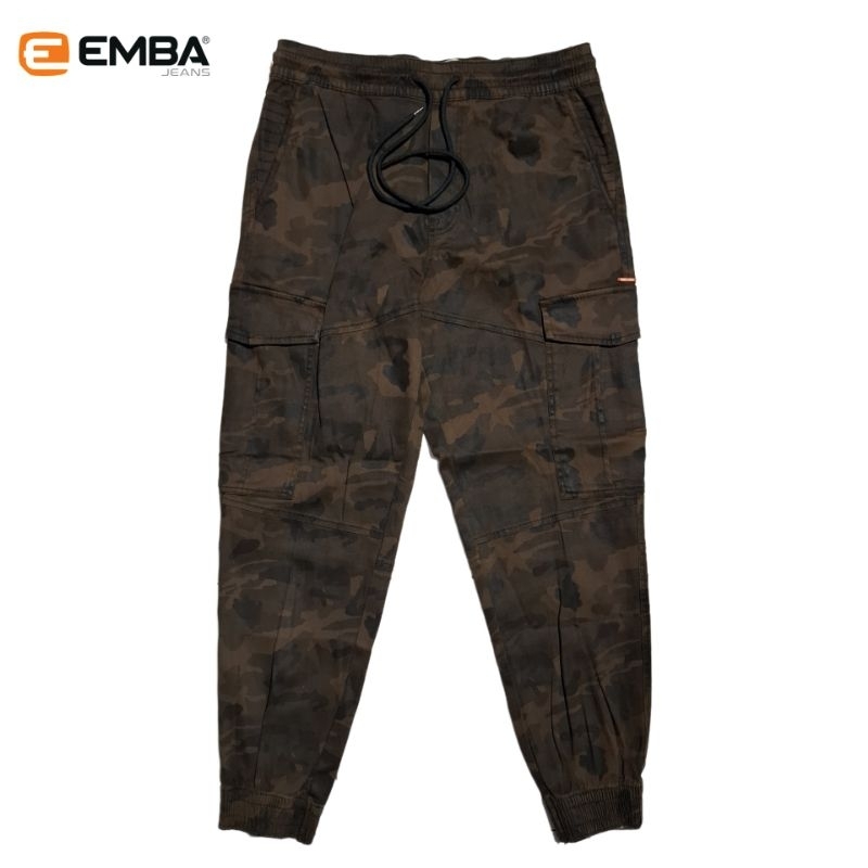 EMBA Celana Jogger Pants Unisex Loreng Regular
