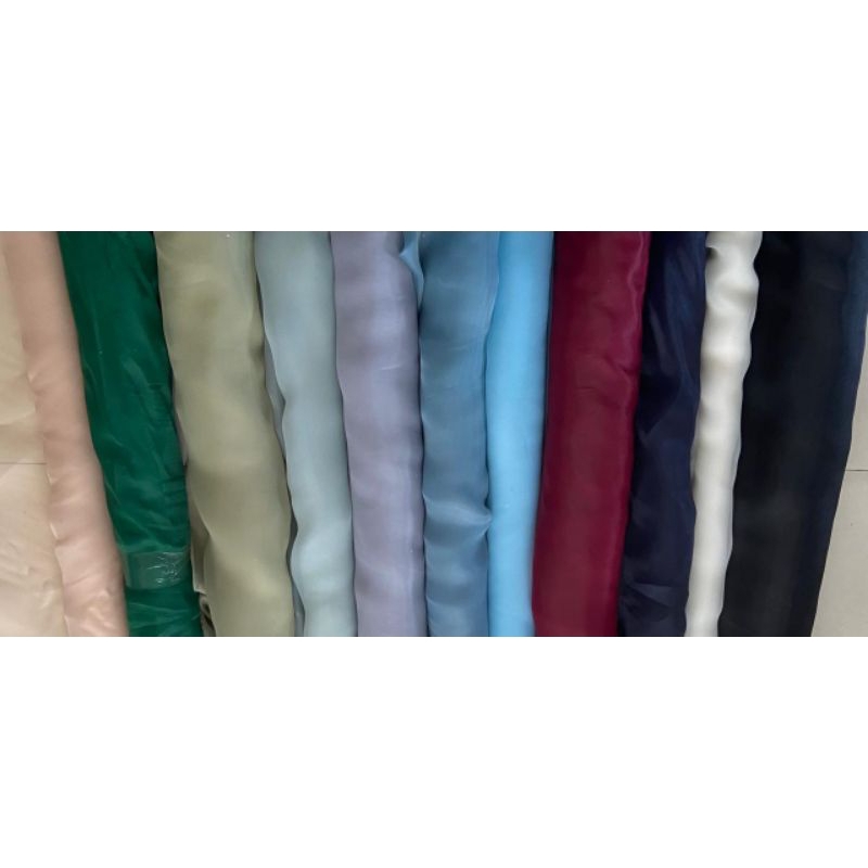 Kain Organza Polos Premium Silk Meteran