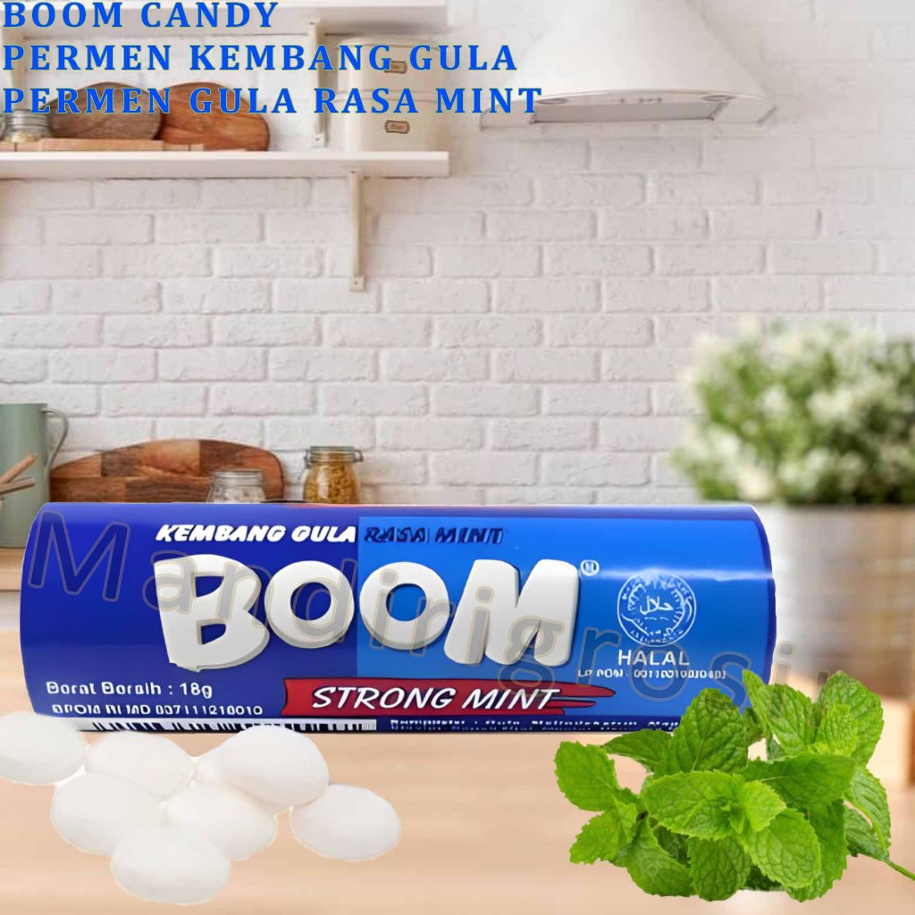 

Permen Kembang Gula * Boom Candy * Permen Gula Rasa Mint * 18gr