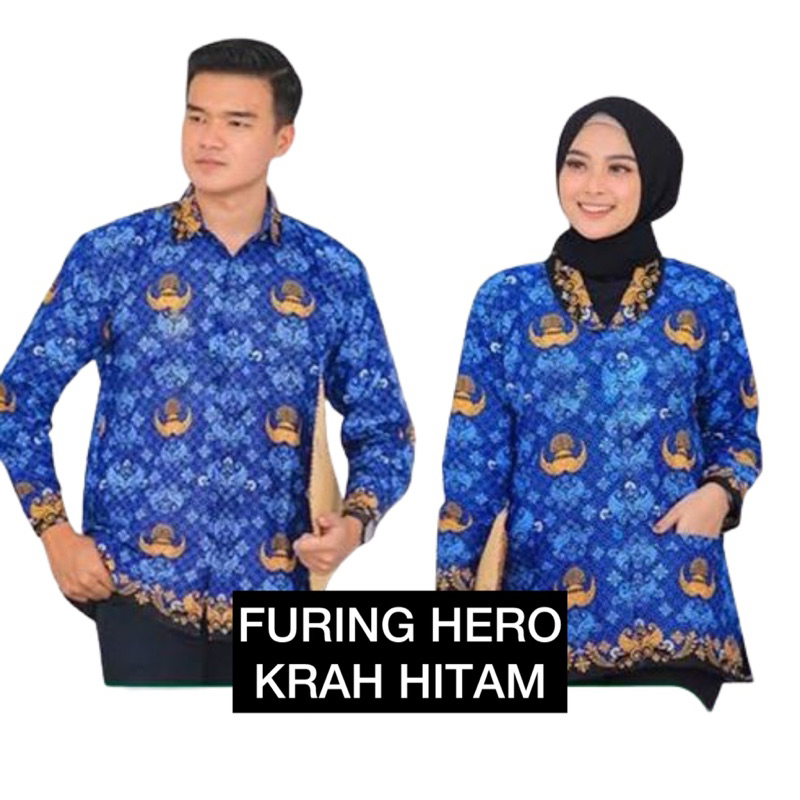BAJU KOPRI FURING RESMI PNS | SERAGAM KOPRI WANITA PRIA | BATIK KOPRI