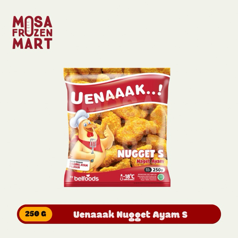 

Belfoods Uenaaak Nugget S 250 G | Nugget Ayam