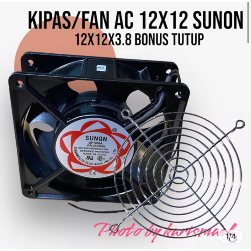 KIPAS PENDINGIN FAN AC SUNON 12x12 BONUS TUTUP