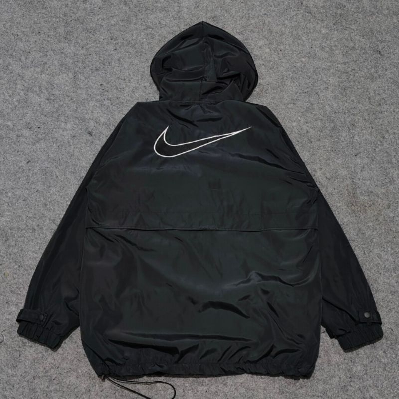 JAKET PERASUT VINTAGE NIKE SWOSH ORIGAMI FULL TAG LABEL JAKET PERASUT UNISEX