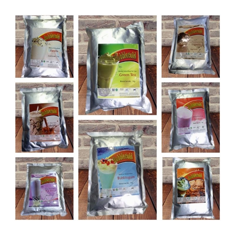 

Bubble gold 1kg aneka rasa | SERBUK MINUMAN ANEKA RASA 1 KG