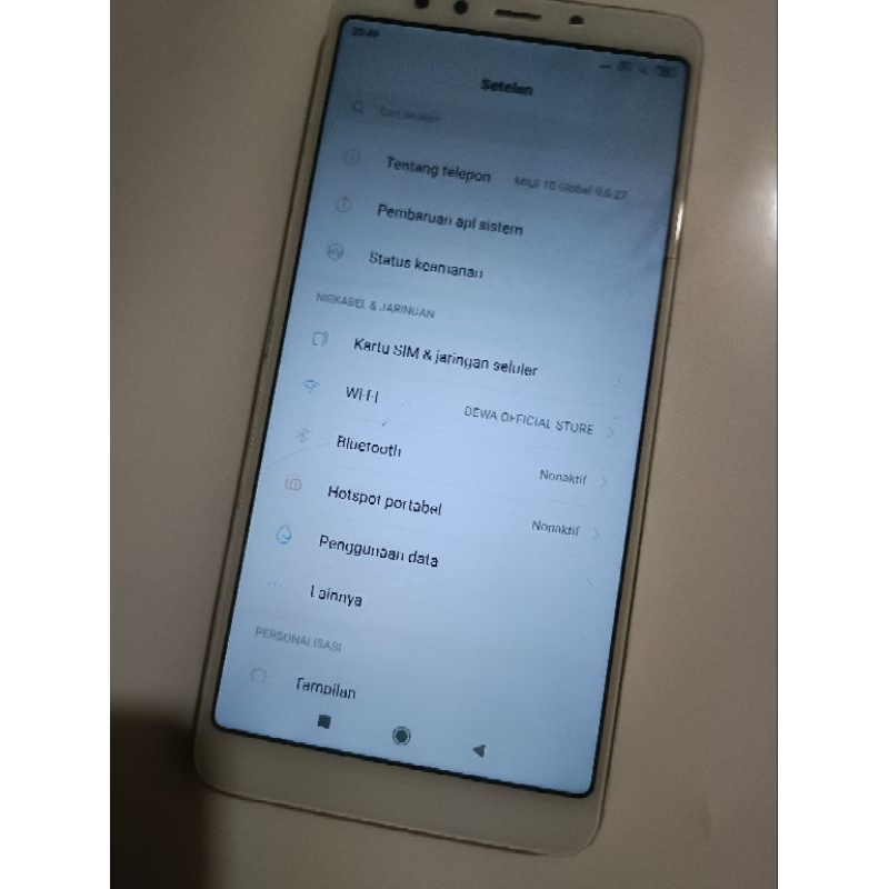 LCD XIAOMI REDMI 5 ROSY RETAK SEBARIS