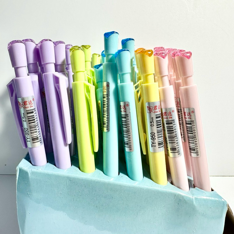 

JUN DA PENSIL CETEKAN WARNA WARNI PASTEL 0.5MM Pensil Mekanik Alat Tulis Sekolah Kantor Office Stationery ATK