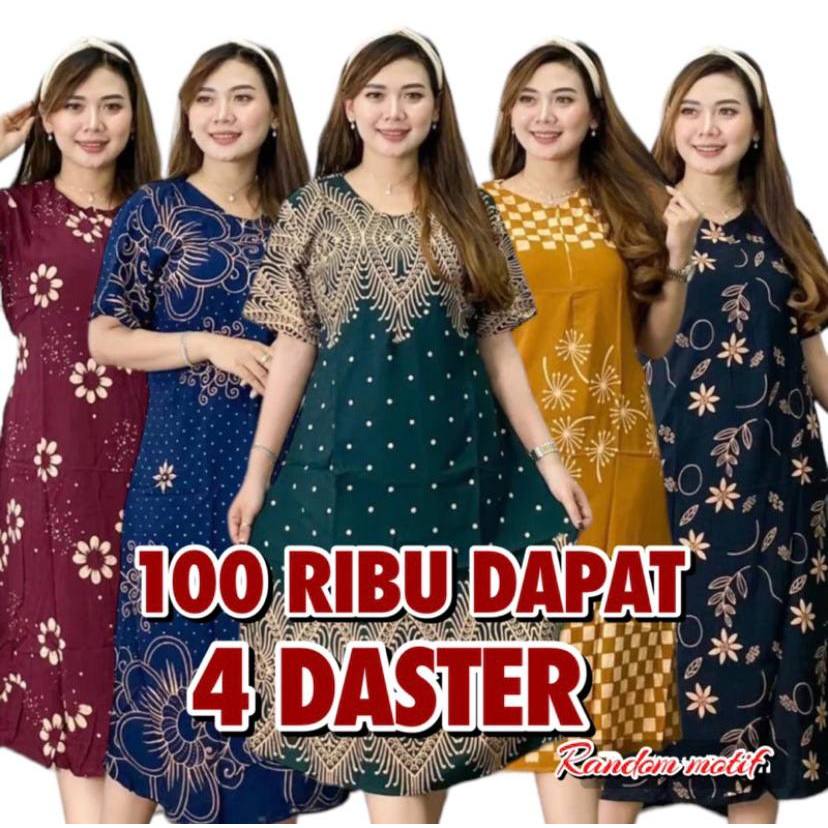100 Ribu Dapat 4 Daster Paket Usaha || Daster Rayon Busui Bumil