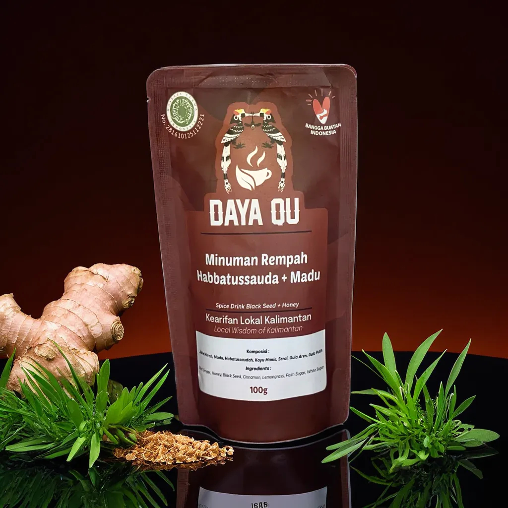 

DAYA QU Herbal Khas Dayak - Jahe Merah Habbatussaudah